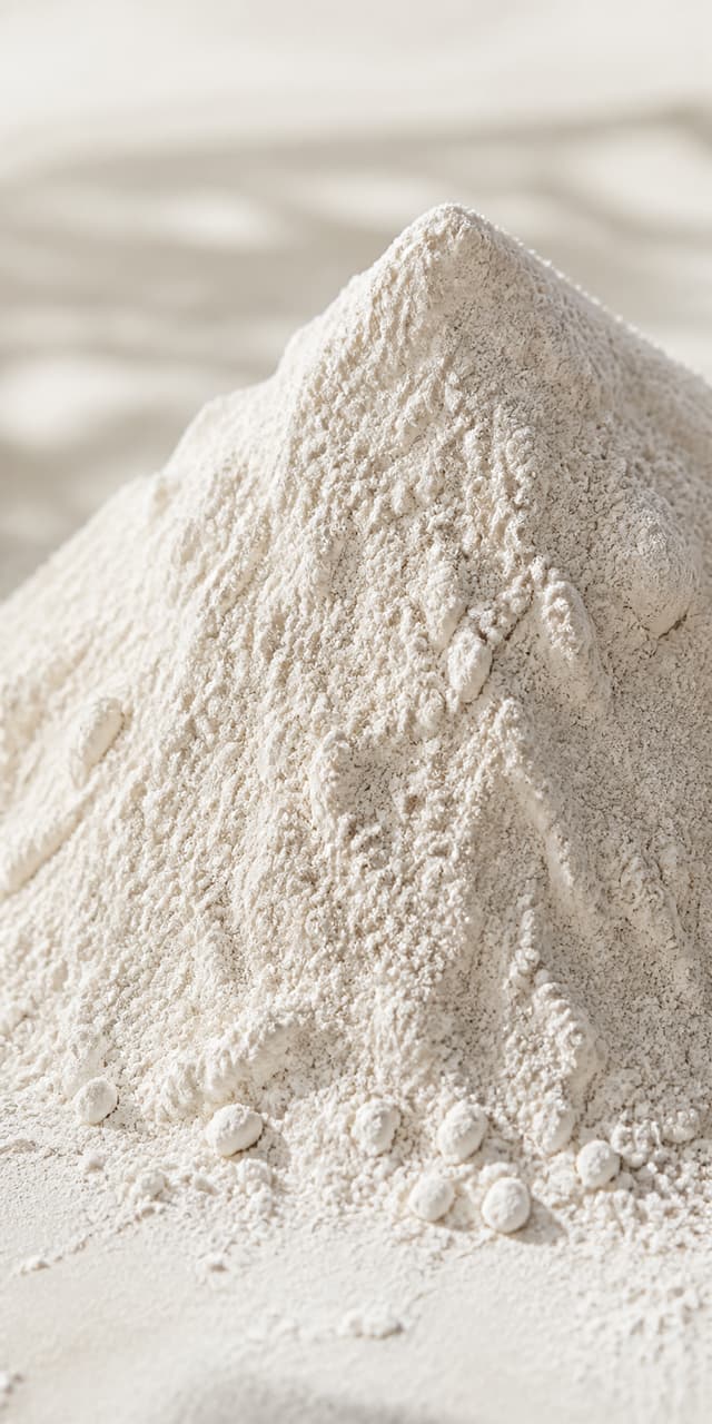 Fine pale industrial mineral powder