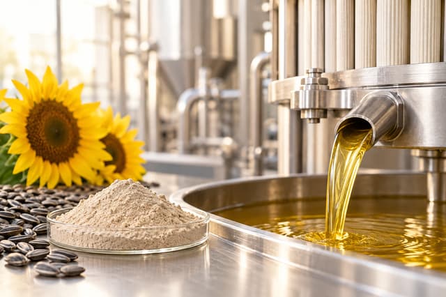 Sunflower oil filtration and purification using bleaching earth